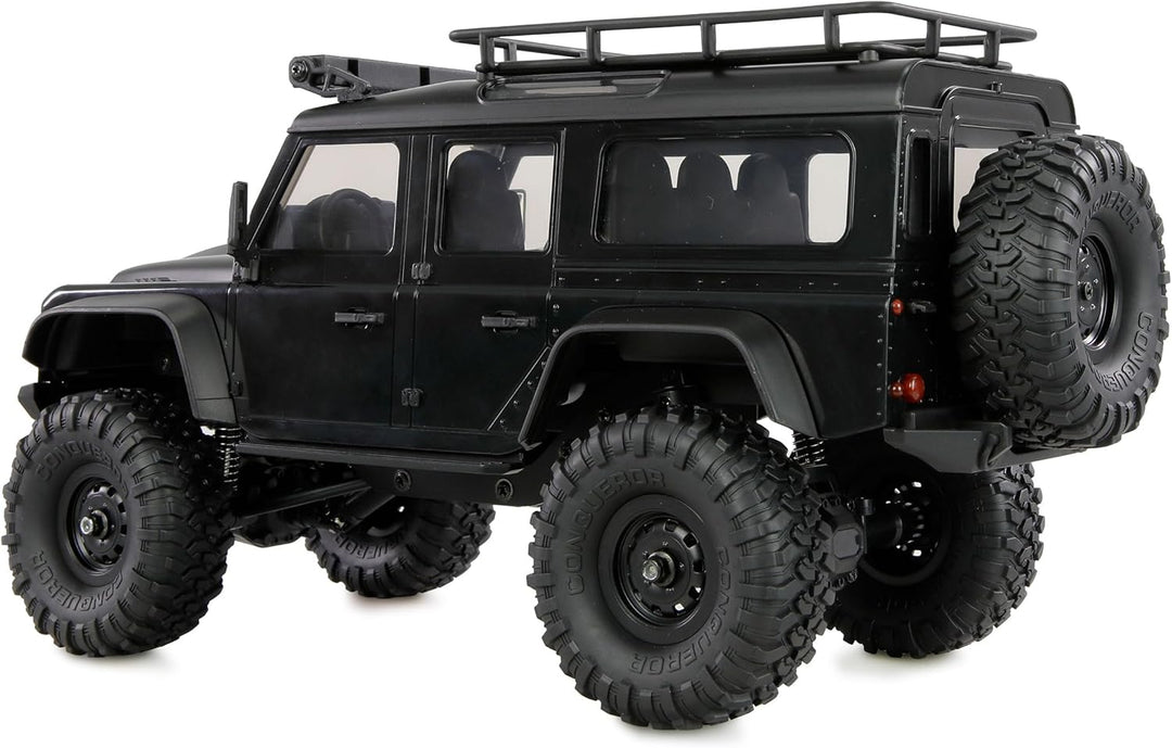 Amewi AMXRock Mini-D90 Scale Crawler 4WD 1:16 RTR schwarz inkl. Fernsteuerung, Akku, Ladekabel