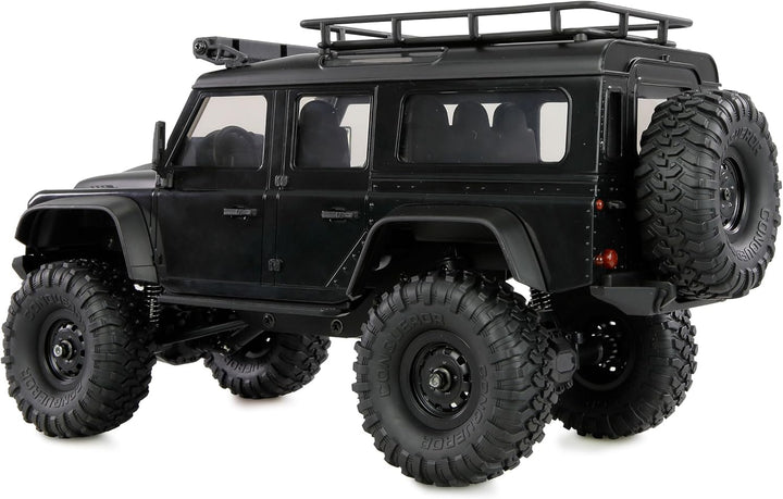 Amewi AMXRock Mini-D90 Scale Crawler 4WD 1:16 RTR schwarz inkl. Fernsteuerung, Akku, Ladekabel