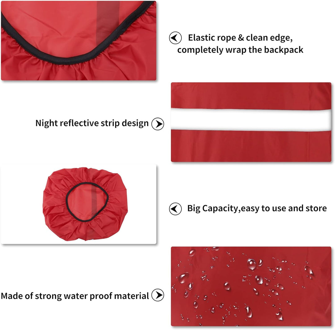 Reflektierende Rucksack Regenhülle, wasserdichte Regenhülle für Rucksack, Polyester Rucksack Schutzh