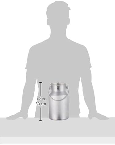 PARDINI Öl/Milch Kanister, Aluminium, Silber, 5 Liter