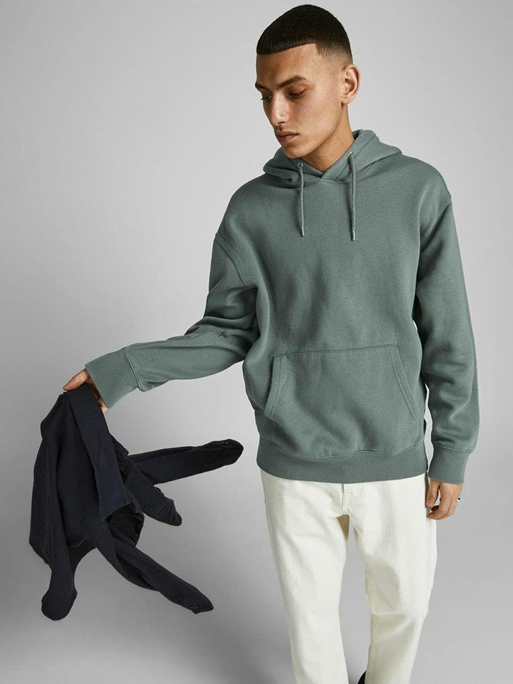 JACK & JONES Male Kapuzenpullover Logo Kapuzenpullover S Forest Night, S Forest Night