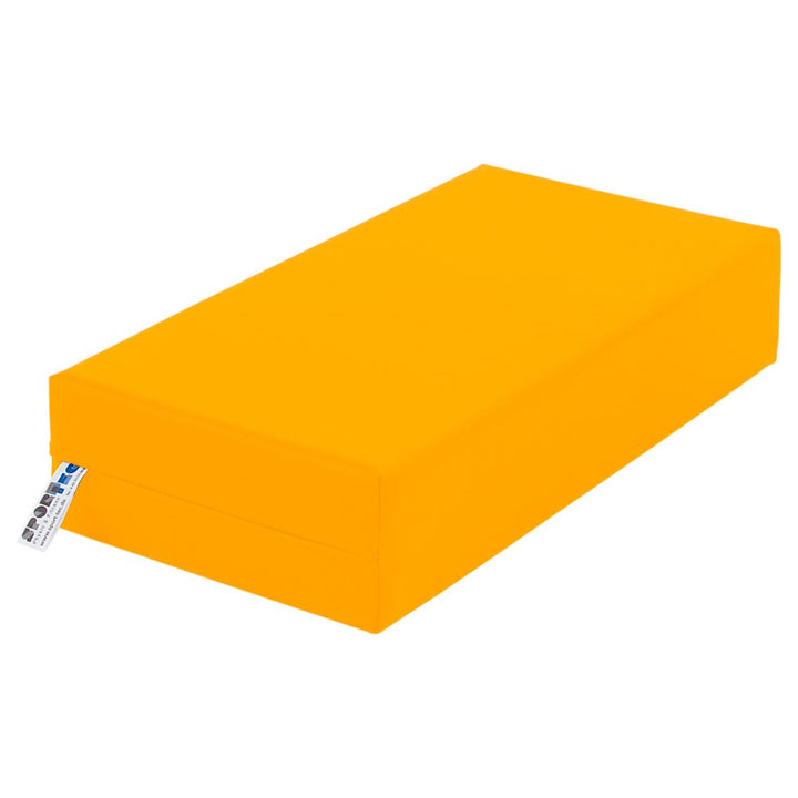 Sport-Tec Stufen-Lagerungskissen Stufenlagerungswürfel Lagerungswürfel 50x25x10 cm Gelb, Gelb
