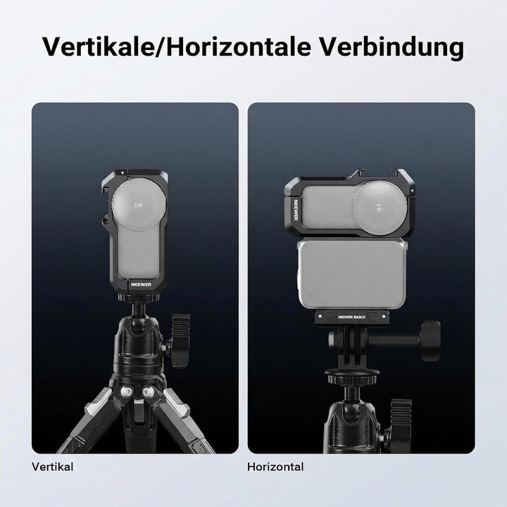 NEEWER Kamerakäfig Cage kompatibel mit DJI Osmo Nano Action Cam und Combo Fotografie Zubehör nur, Qu