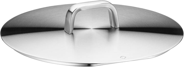 WMF Iconic Bräter mit Dampfgareinsatz 28cm, Schmortopf Induktion 5,7l, Kochtopf gross, Cromargan Ede
