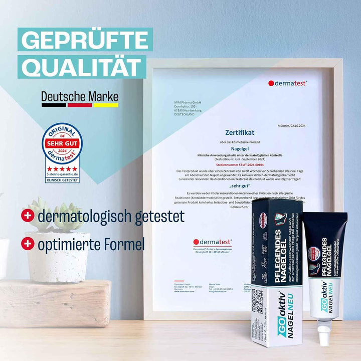 GOaktiv® NAGELNEU | Pflegendes Nagelgel | Zum Aufbau geschwächter Nägel und zur unterstützenden Pfle