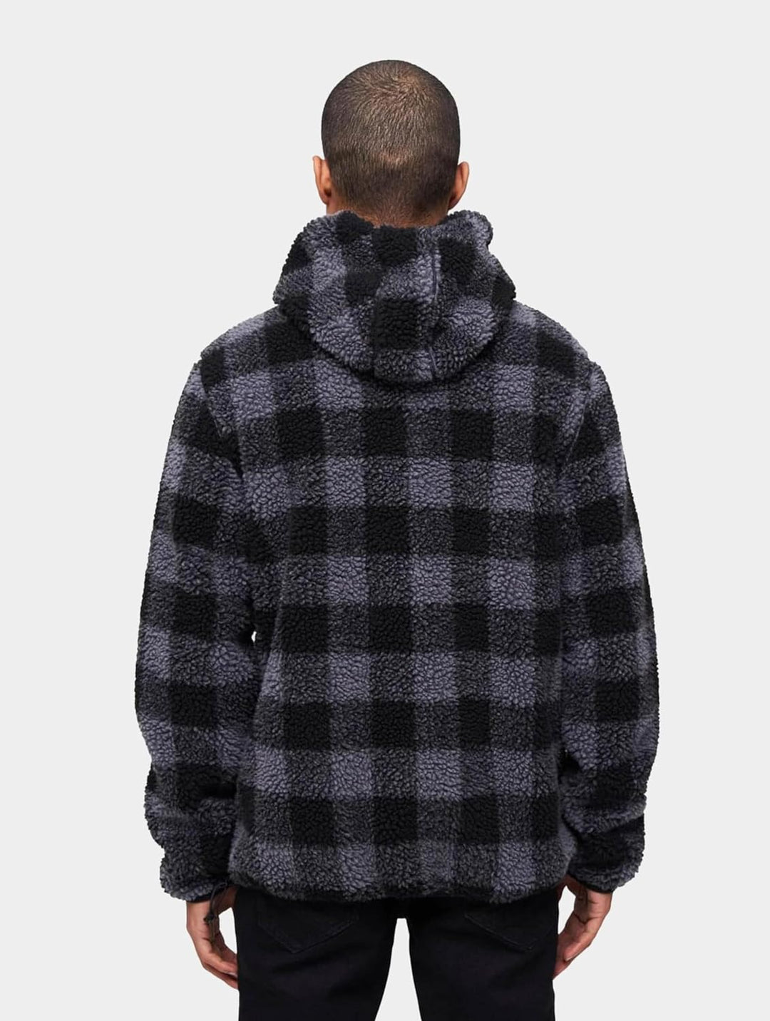 Brandit Teddyfleece Worker Pullover, S Black/Grey