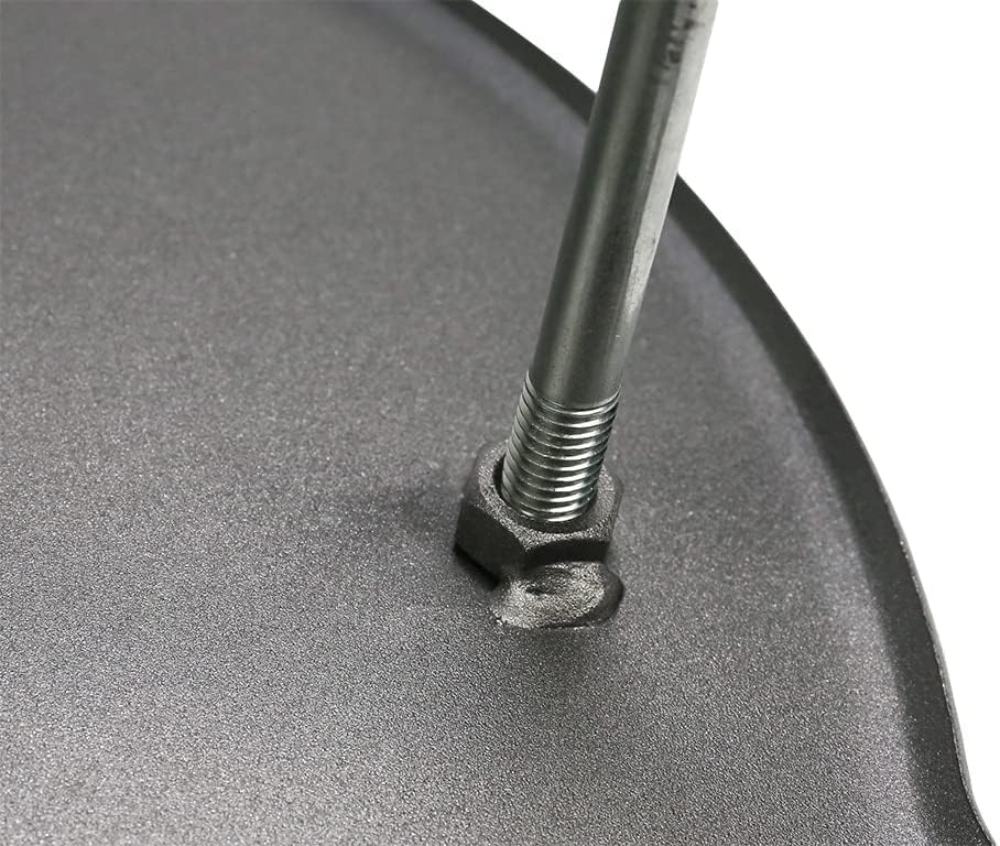 MUURIKKA Grillpfanne 58cm, Outdoor Pfanne, Feuerpfanne mit Beinen aus robuster Walzstahl für Lagerfe