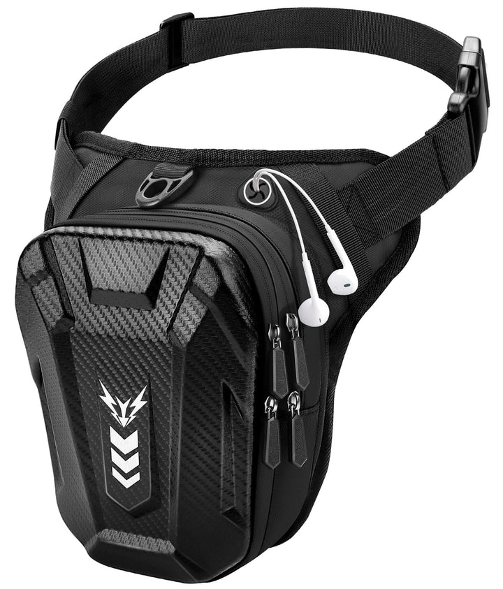 Rolgno Beintasche Motorrad, Bauchtasche Gürteltasche Herren Damen, [Erweiterter Stauraum] Oberschenk
