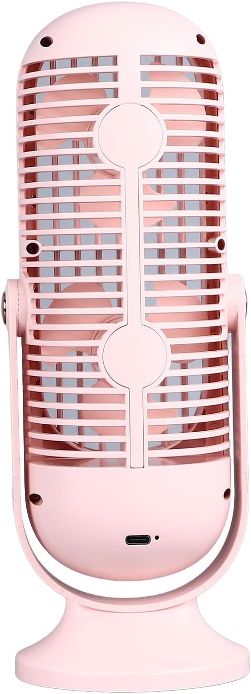 Leiser 5-Gang-USB-Tower-Tischventilator mit 1800 MAh und Hohem Wirkungsgrad. Energieeffizient, Geräu
