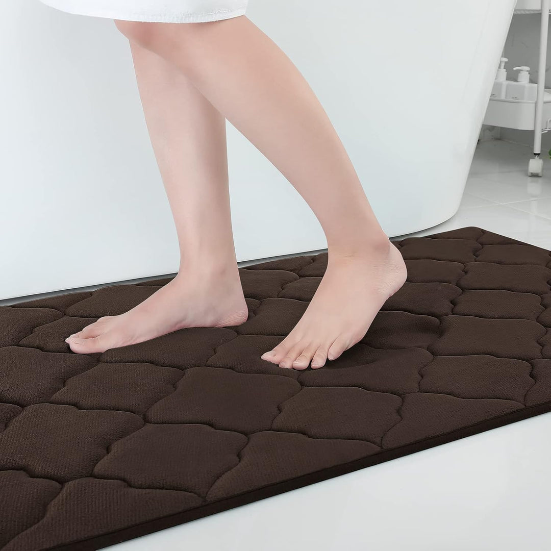 Homaxy Memory Foam Badezimmerteppich rutschfest Badematte Weich Badteppich Saugfähige Badvorleger Wa