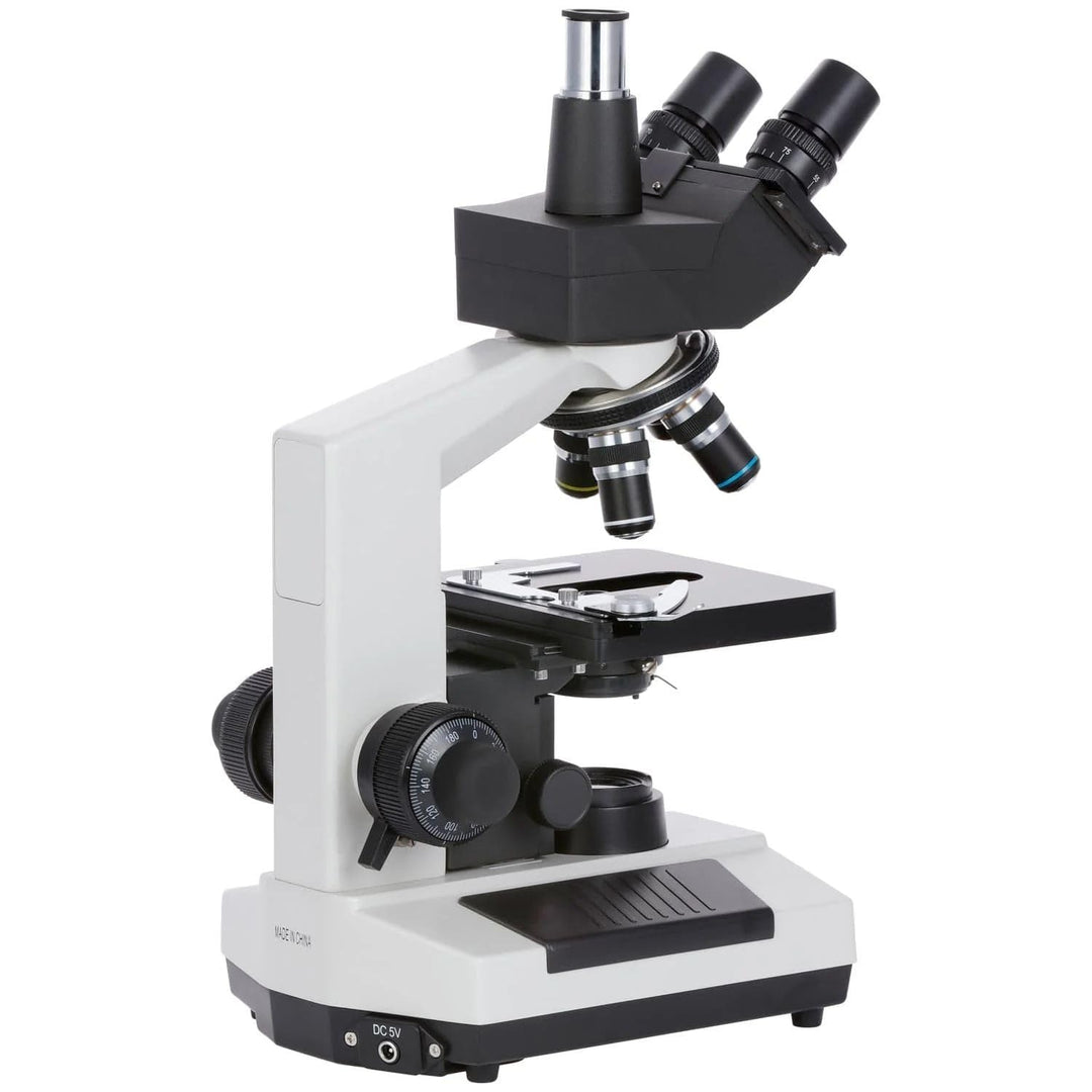 AmScope M837ZL-C100U OMAX 40X-2500X Digitales Trinokular-Verbund-LED-Mikroskop in voller Grösse mit