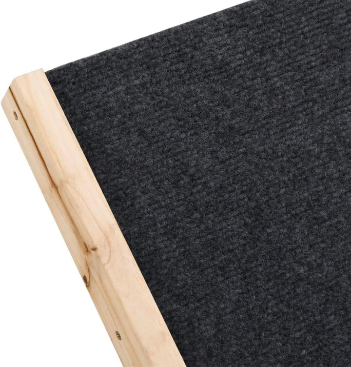vidaXL Hunderampe Grau 70x35 cm Massivholz Tanne, 70 x 35 cm