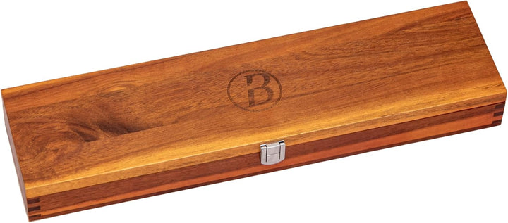 BABOSSA® Damast Chefmesser 21.5cm aus 110 Schichten echtem Damaszener Stahl mit Wüsteneisenholzgriff