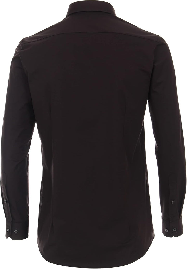 Venti Businesshemd Uni Body Fit 35 Schwarz, 35 Schwarz