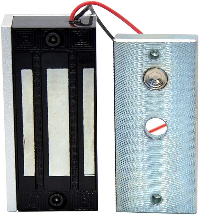 AMAO Elektronisches Magnetschloss, 60 kg, 132 kg, wasserdicht, DC 12 V, elektromagnetisches Schloss