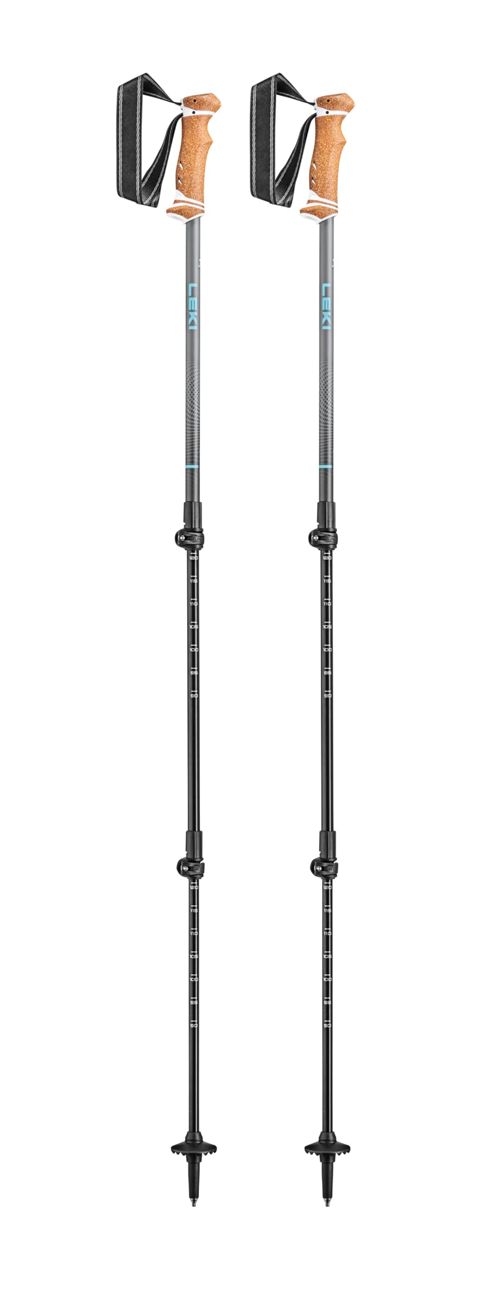 Leki Lhasa Stöcke einfarbig 90 - 125 cm, einfarbig 90 - 125 cm