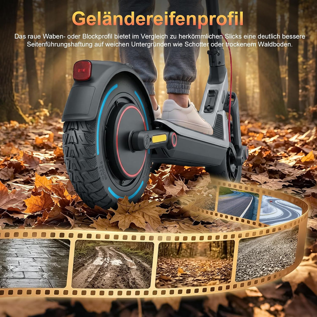 60/70-6,5 Vollgummireifen 10 Zoll Solide Reifen für Xiaomi 5/5 Pro/5 Max,für Ninebot Max G30/Max G30