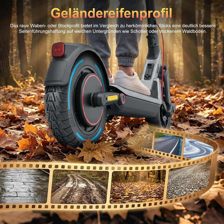 60/70-6,5 Vollgummireifen 10 Zoll Solide Reifen für Xiaomi 5/5 Pro/5 Max,für Ninebot Max G30/Max G30