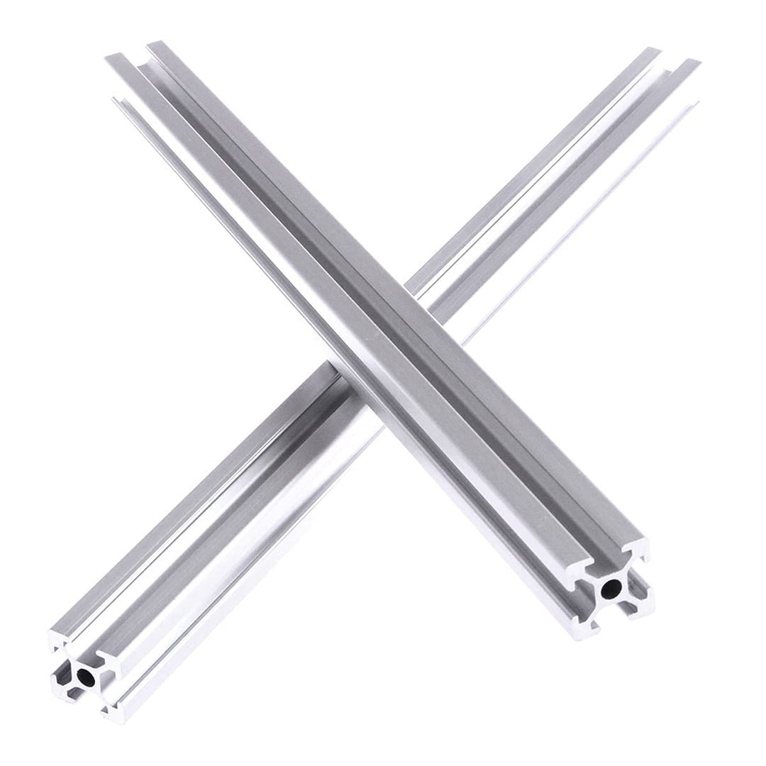 CNCMANS Aluminiumprofil Extrusions 2 Stück 800mm 2020 Alu Profil T-Typ silber eloxier Europäischer S