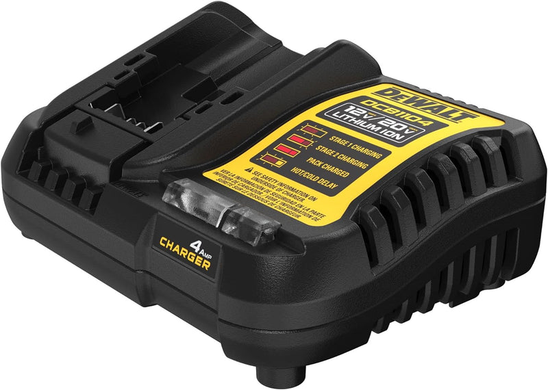 DEWALT 12V MAX/20V MAX Lithium Ion Battery Charger, 4 Amp, Waterproof (DCB1104)