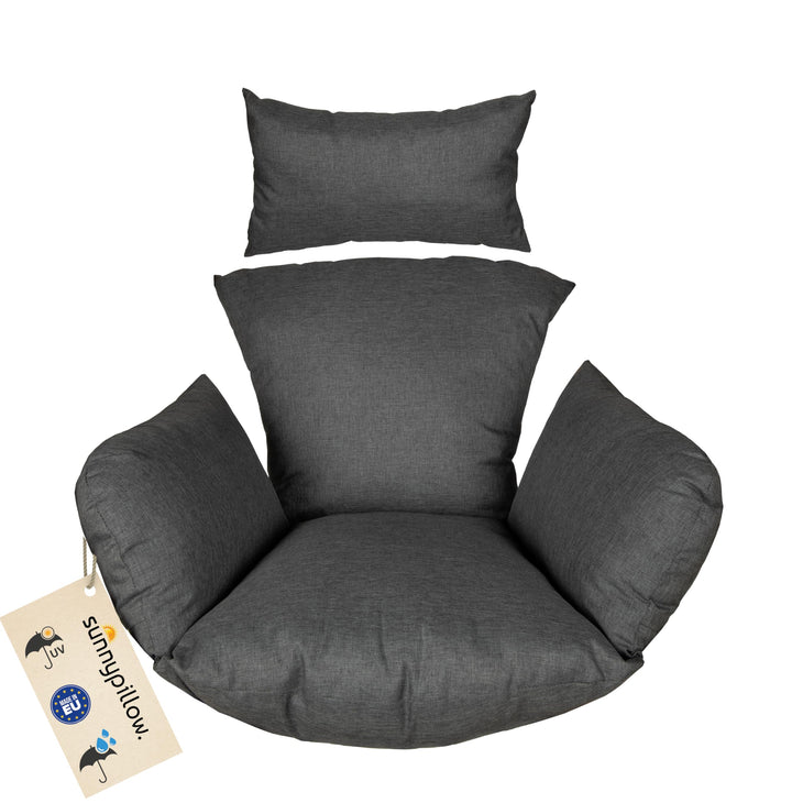 sunnypillow Hängesessel Kissen - Outdoor, Indoor - Auflage für Rattan &amp; Polyrattan Hängeschaukel - P