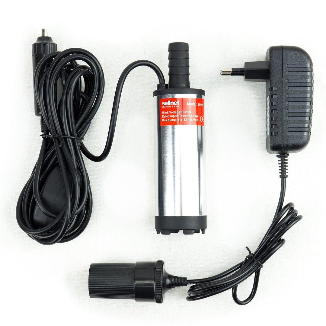 Tauchpumpe 12V 230V für Diesel Öl Heizöl 38mm Zigarettenanzünder