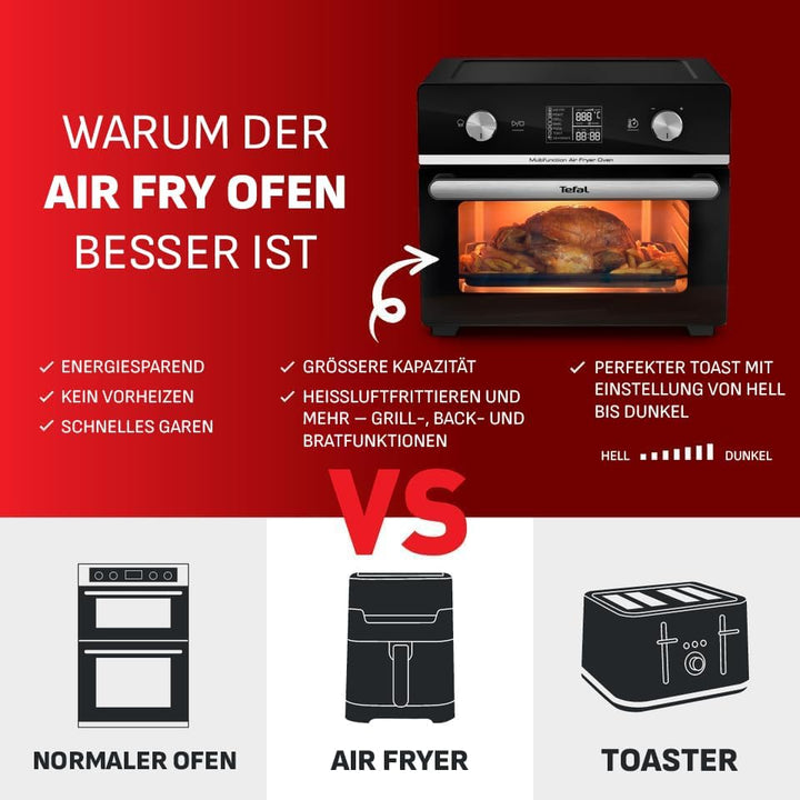 Tefal FW6058 Multifunction Air Fryer Oven Heissluftfritteuse und Multifunktionsofen | 20 L Kapazität