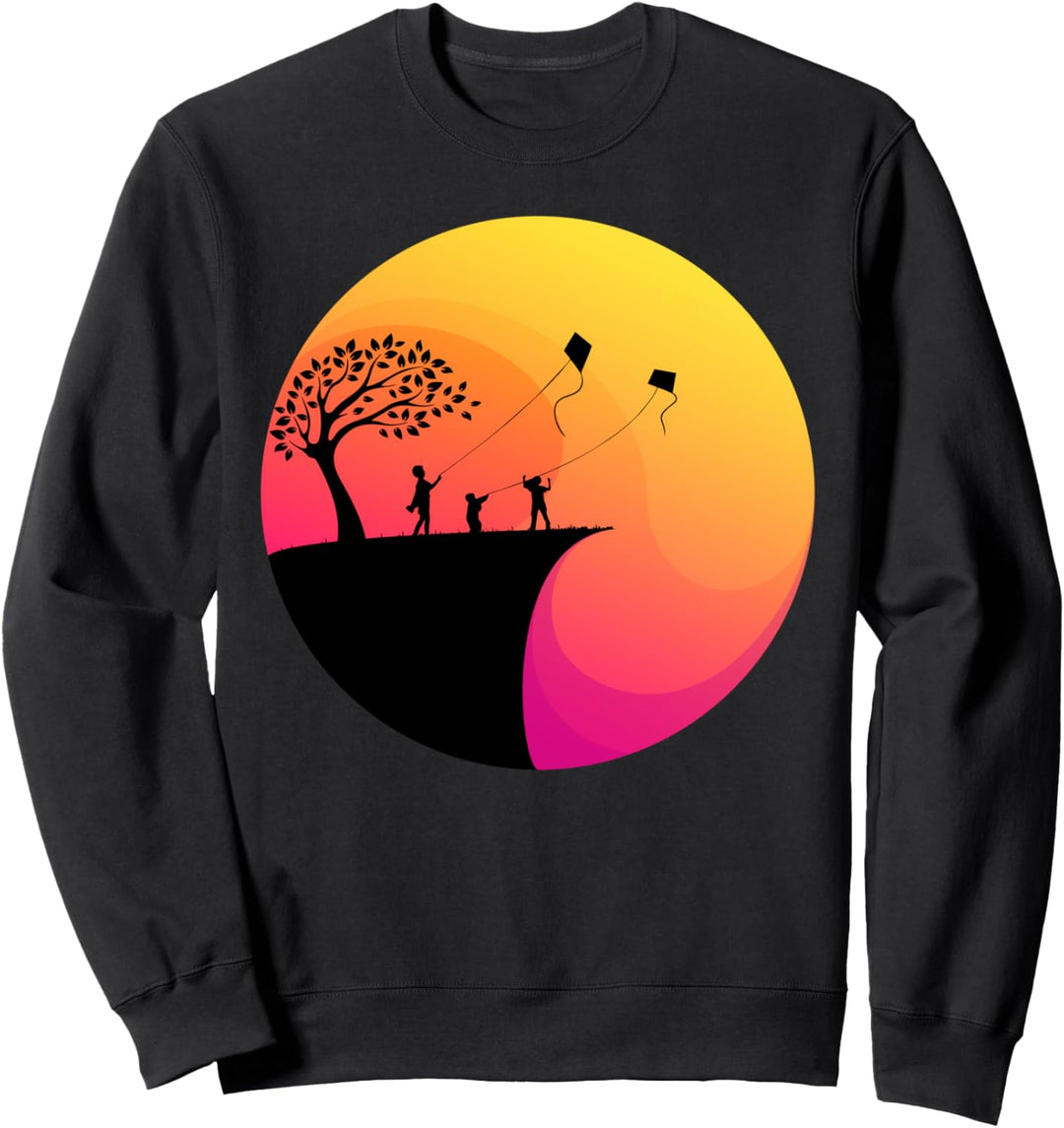 Lenkdrachen Drachenfliegen Hängegleiten Drachensteigen Sweatshirt