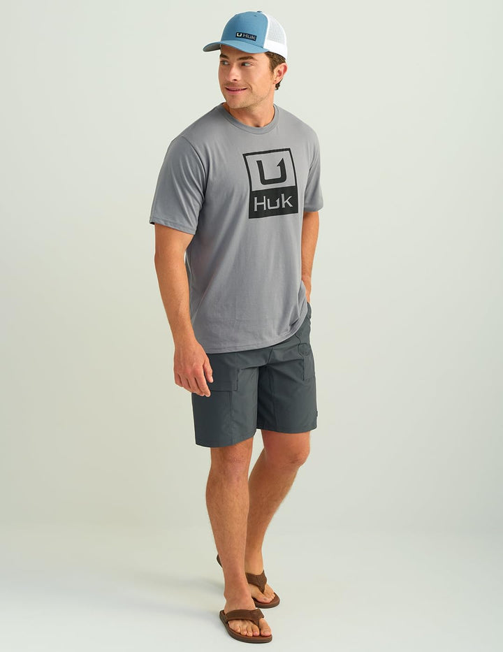 HUK Herren Kc Scott Short Sleeve Tee Performance Fishing T-Shirt Hemd (1er Pack) 3XL Huk Gestapeltes