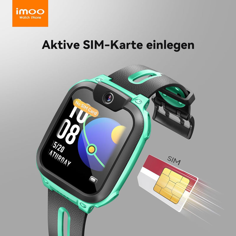 imoo Watch Phone Z1 Kinder-Smartwatch, 4G Kinder-Smartwatch-Telefon mit langanhaltendem Video-und Te