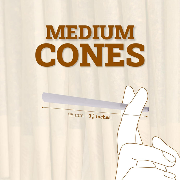 Zetla 1000 Cones Medium White - Vorgedrehte Joint Tubes - Conische Tubes mit Filter (98 x 21 mm) - J
