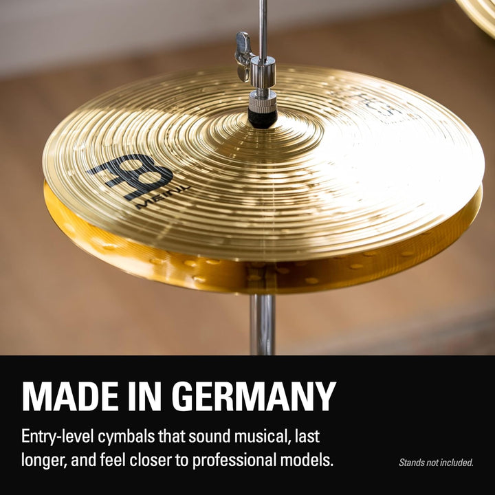 Meinl Cymbals HCS Basic Schlagzeug Becken Set (Video) Box Pack mit 14 Zoll Hihat, 18 Crash Ride (35,