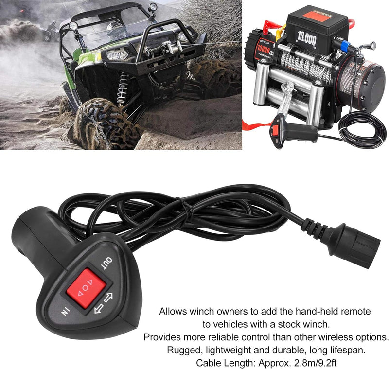 Dioche Seilwinde Auto Kabel, Universal Elektrische Seilwinde Fernbedienung Winch Remote Control mit