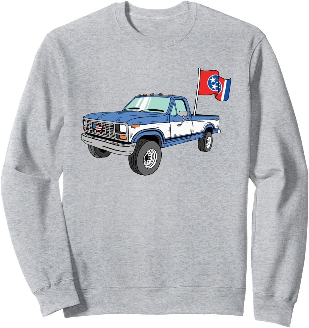 Vintage Truck & State Flag of Tennessee Minimalist Sweatshirt