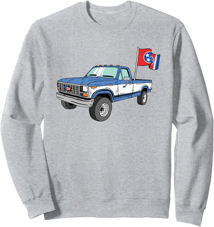 Vintage Truck & State Flag of Tennessee Minimalist Sweatshirt