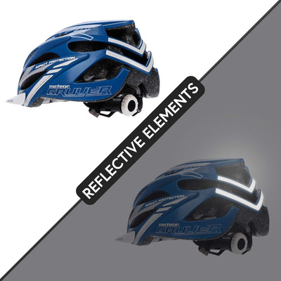 meteor® Fahrradhelm GRUVER Herren Damen Kinder-Helm MTB rollerhelm mädchen kinderfahrradhelm für Dow