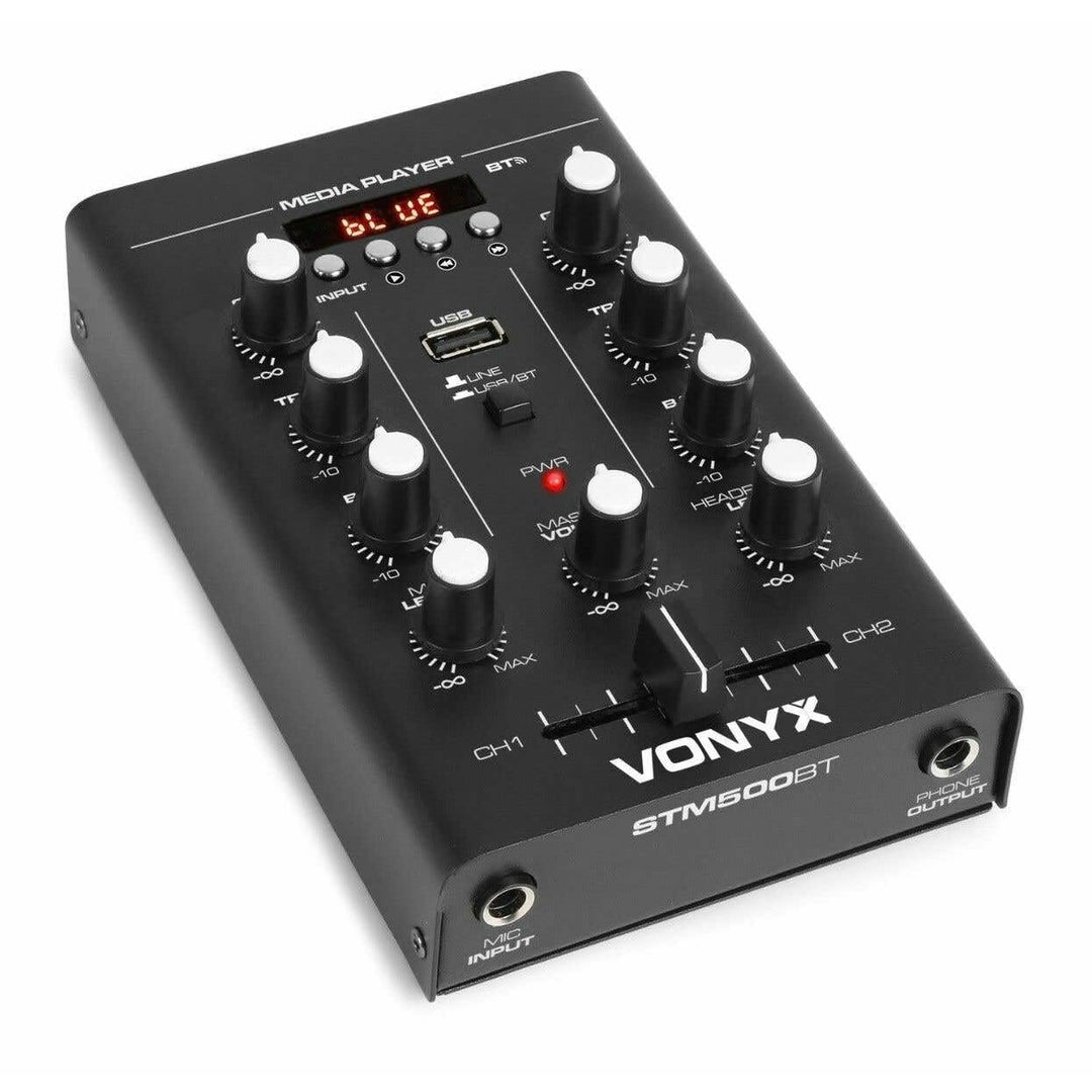 Vonyx SMT500BT Kompaktmixer Mischpult mit Bluetooth und mp3-Player
