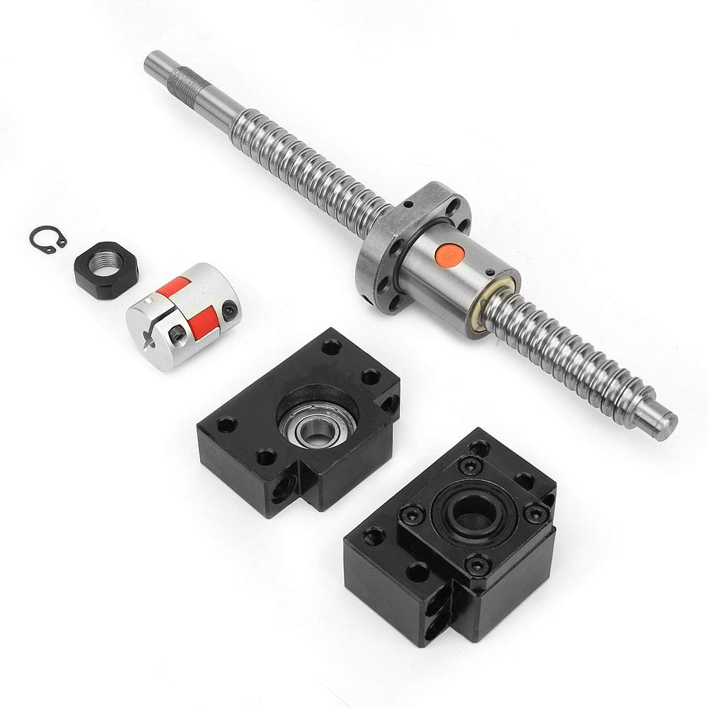 SFU1605 Kugelumlaufspindelsatz 250 mm Edelstahl-Kugelumlaufspindel & Mutter & BKBF12-Halterung & 6,3