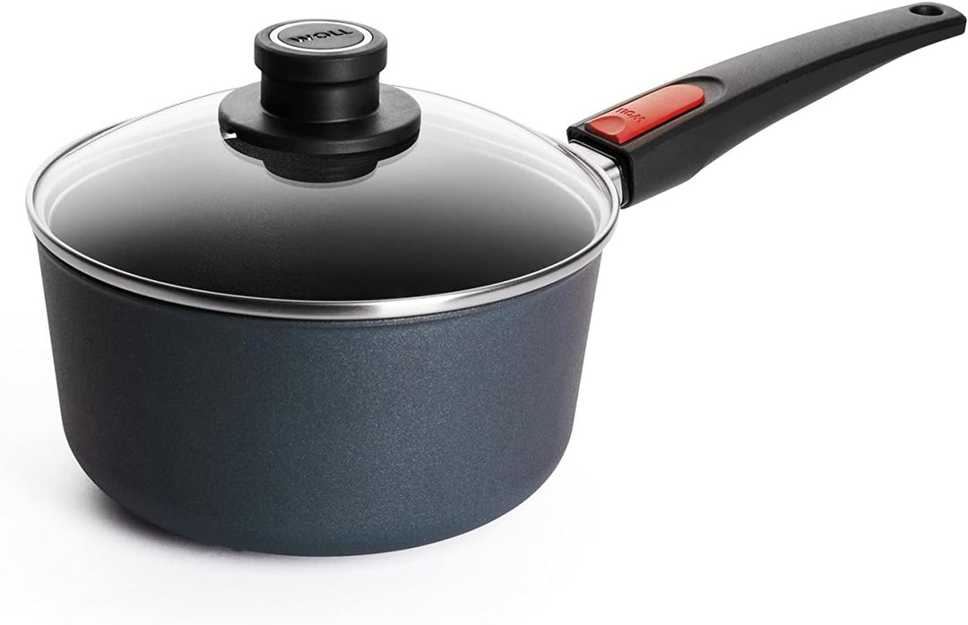 Woll Diamond Lite Topfset 4 tlg, bestehend aus Stieltopf Ø 20 cm inklusive Sicherheitsglasdeckel und