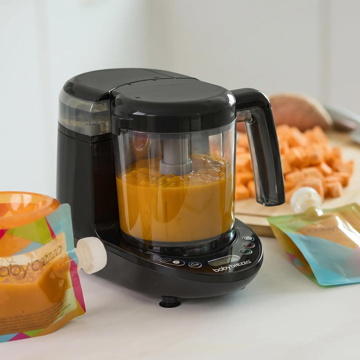 Baby Brezza Food Maker Deluxe – 3-in-1 Babynahrungszubereiter (Dampfgaren, Mixen, Kombi), 800 ml Bab