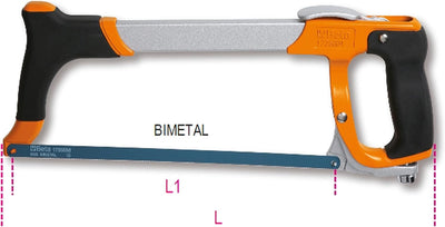 Beta 1726BM Sägebogen, Säge (Werkzeug mit Sägeblattspannsystem, Tool mit Schnellverschluss, 45° kipp