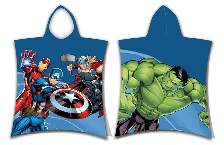 Jerry Fabrics Avengers Hero Badeponcho mit Kapuze 50x115 cm