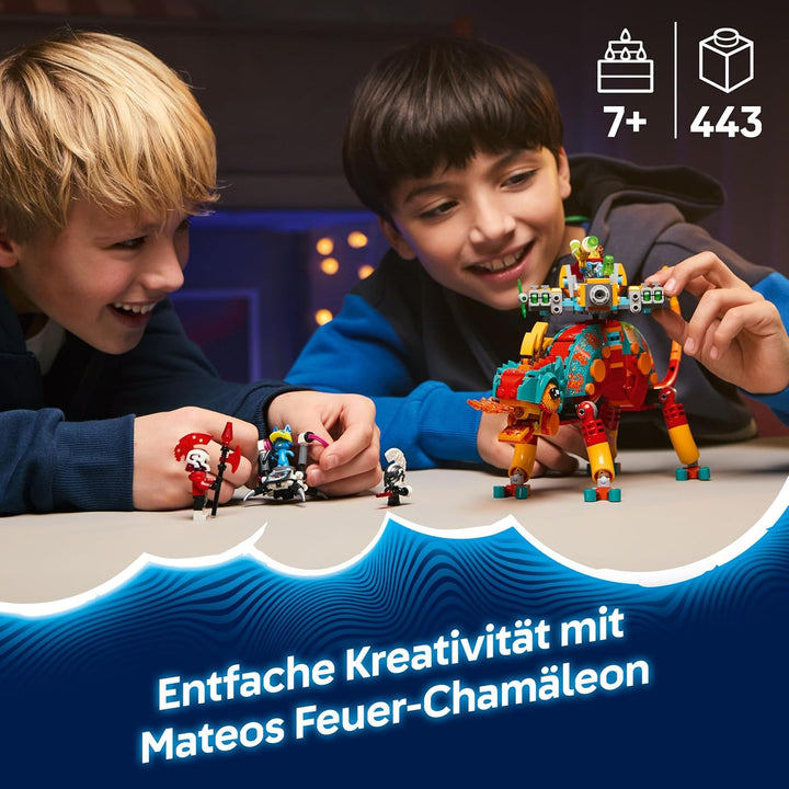 LEGO DREAMZzz Mateos Feuer-Chamäleon - Tierfigur, die Sich in EIN Spielzeug Jet & Mech oder einen Wä