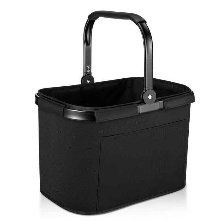 30L Einkaufskorb Faltbar Stabil Gross Tragekorb Picknickkorb Klappkorb Einkaufstasche mit Aluminiumg