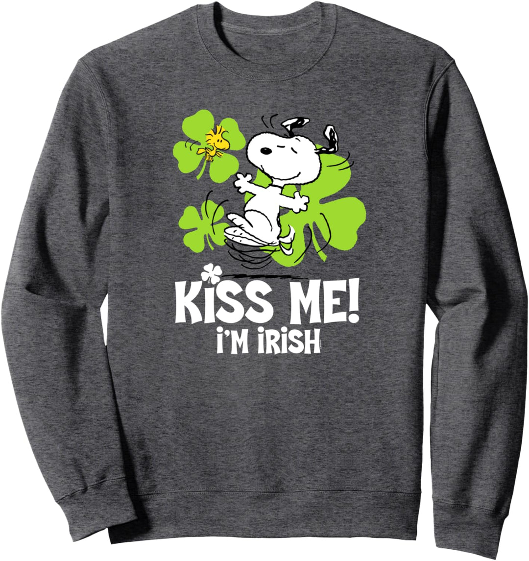 Peanuts St Patrick's Day Küss mich, Ich bin irisch Sweatshirt