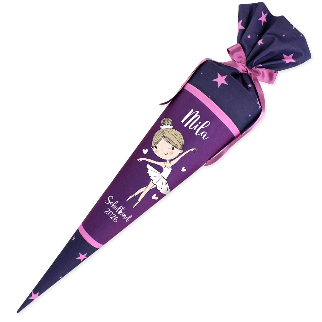 Deine Schultüte aus Stoff Kuschel Velvet Wunschmotiv individualisierbar mit Wunschname personalisier