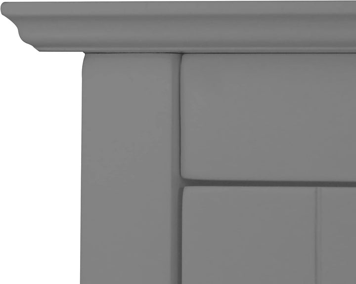 Teamson Home Badezimmer Connor Wandschrank Mit 2 Glastüren Grau EHF-581G