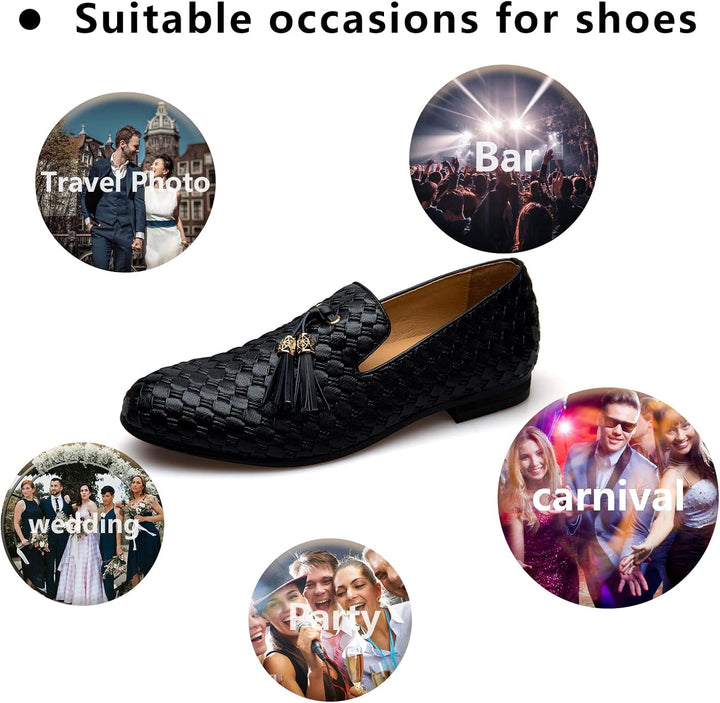 MEIJIANA Herren-Mokassins Business Schuhe Herren Schuhe Mokassins Slipper Herren, 42 EU Schwarz 01