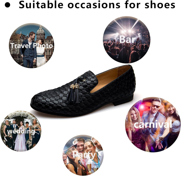 MEIJIANA Herren-Mokassins Business Schuhe Herren Schuhe Mokassins Slipper Herren, Schwarz 01