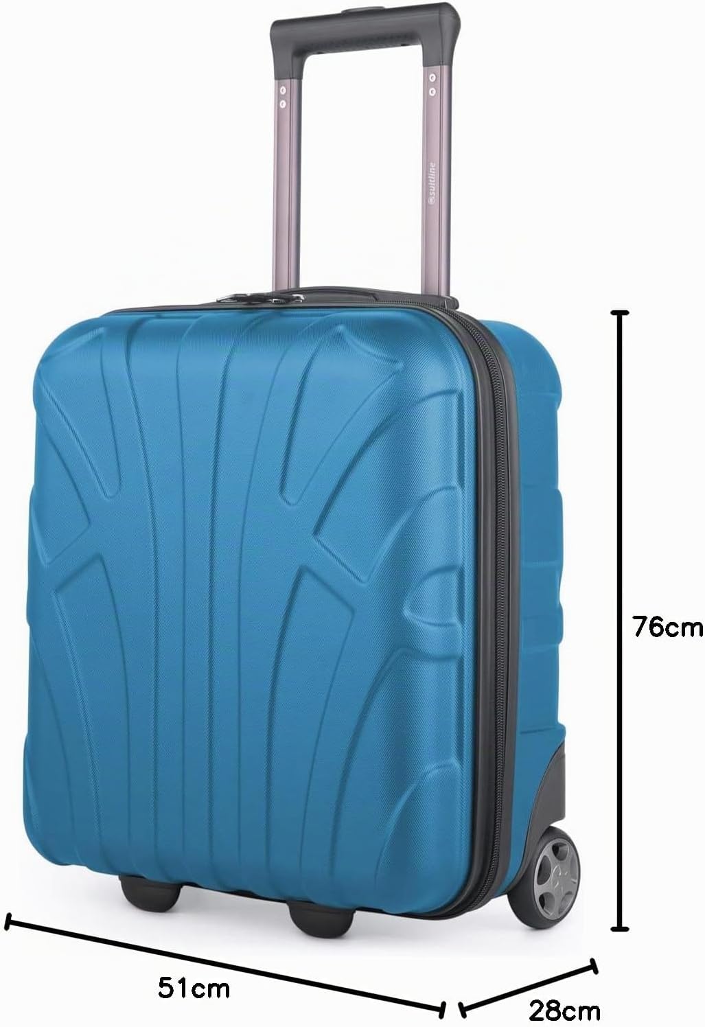 SUITLINE grosser Hartschalen-Koffer Koffer Trolley Rollkoffer XL Reisekoffer, TSA, 76 cm, ca. 96-110
